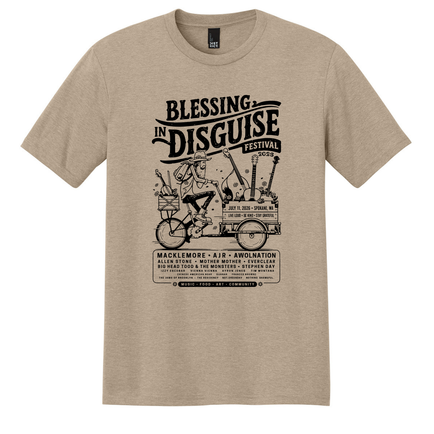 BID 2026 - District® Perfect Tri® Tee - DESERT TAN