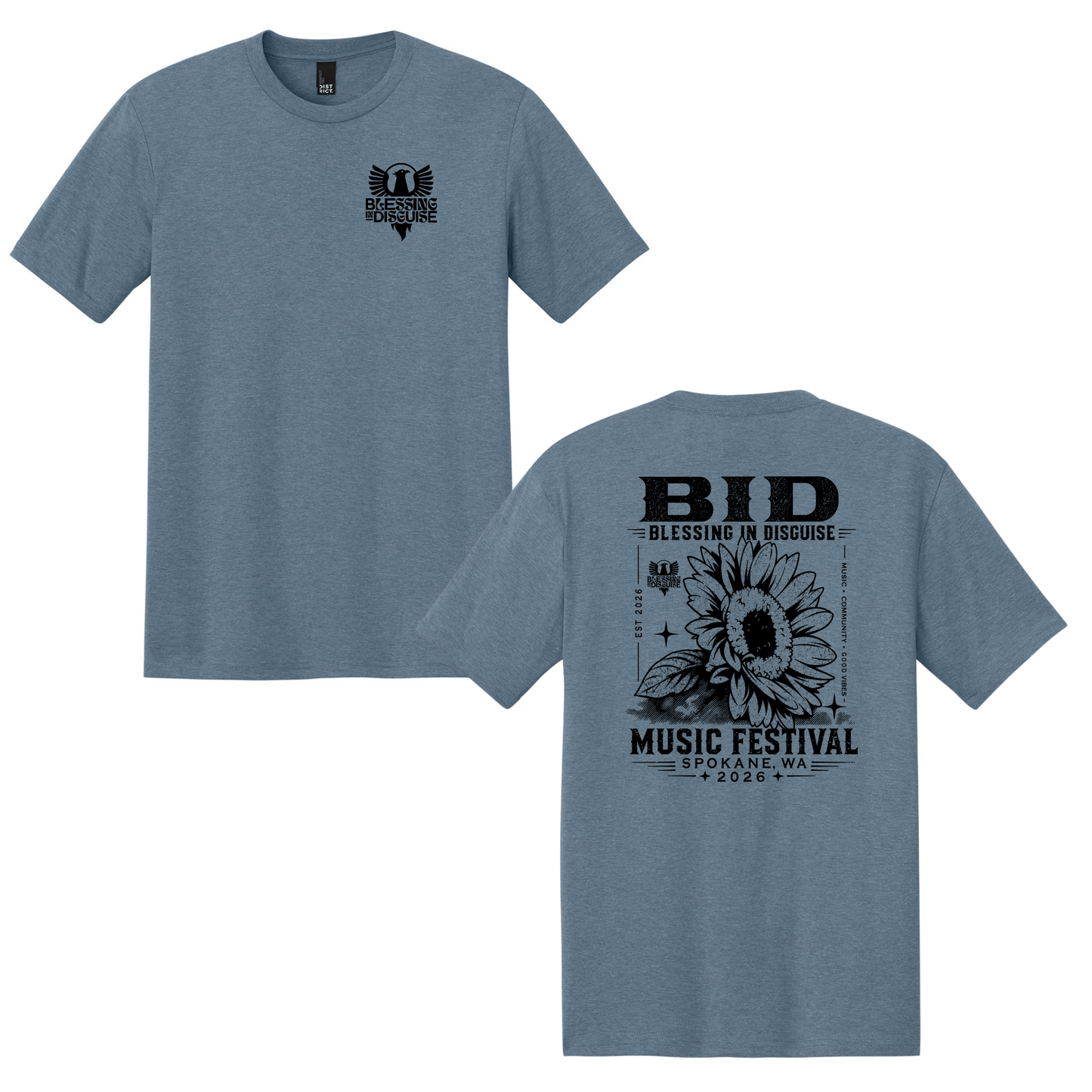 BID 2026 - District® Perfect Tri® Tee - FLINT BLUE
