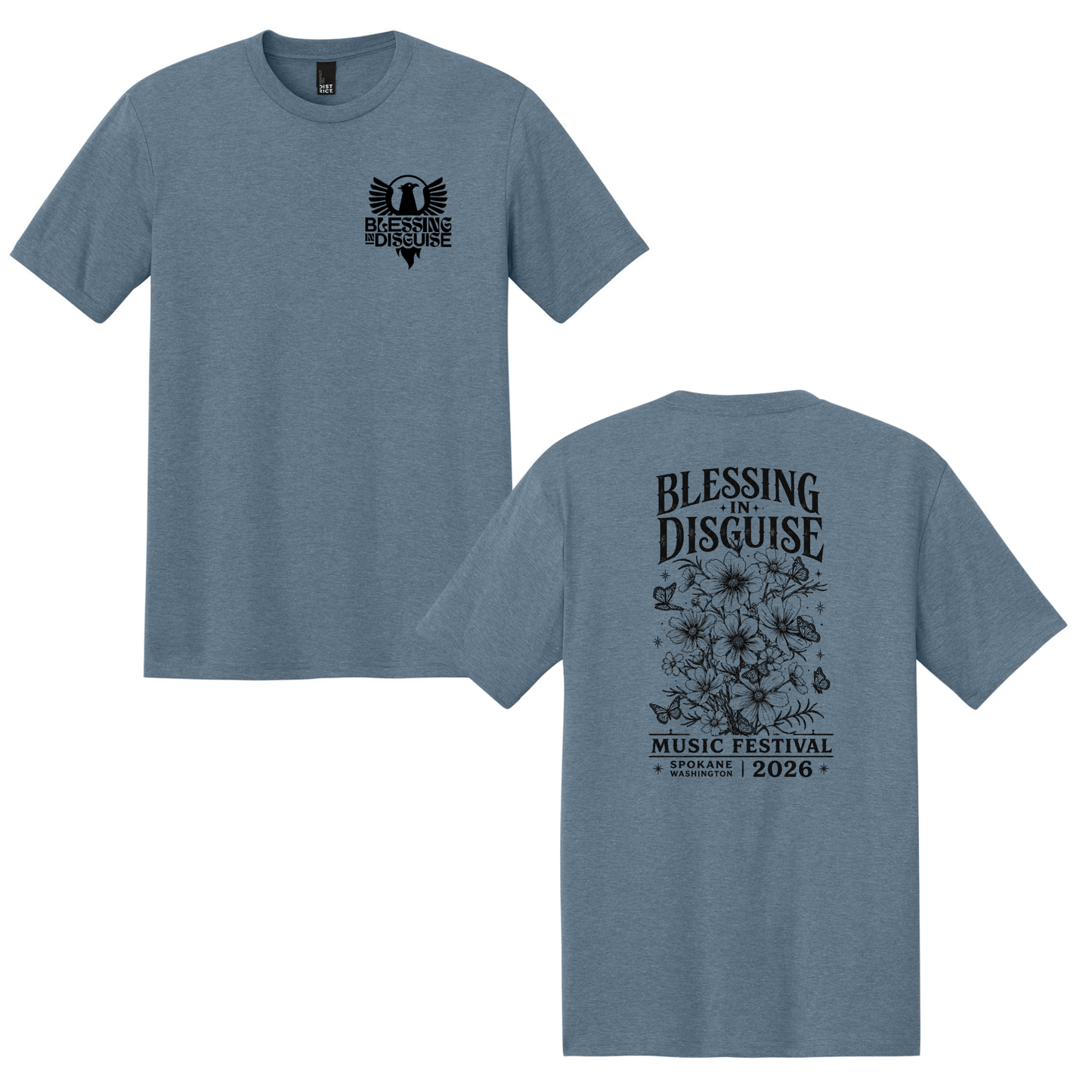 BID 2026 - District® Perfect Tri® Tee - FLINT BLUE