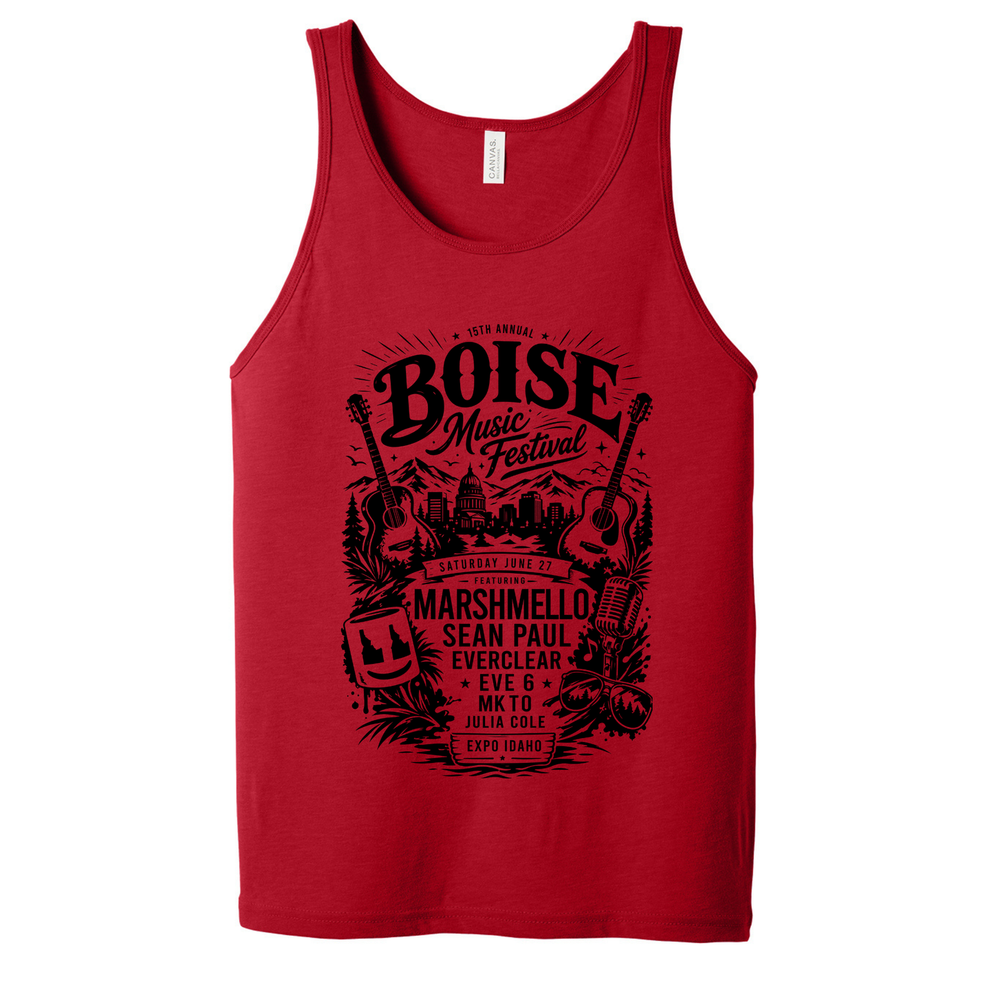 BMF 2026 - BELLA+CANVAS® Unisex Jersey Tank - RED