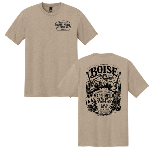 BMF 2026 - District® Perfect Tri® Tee - DESERT TAN