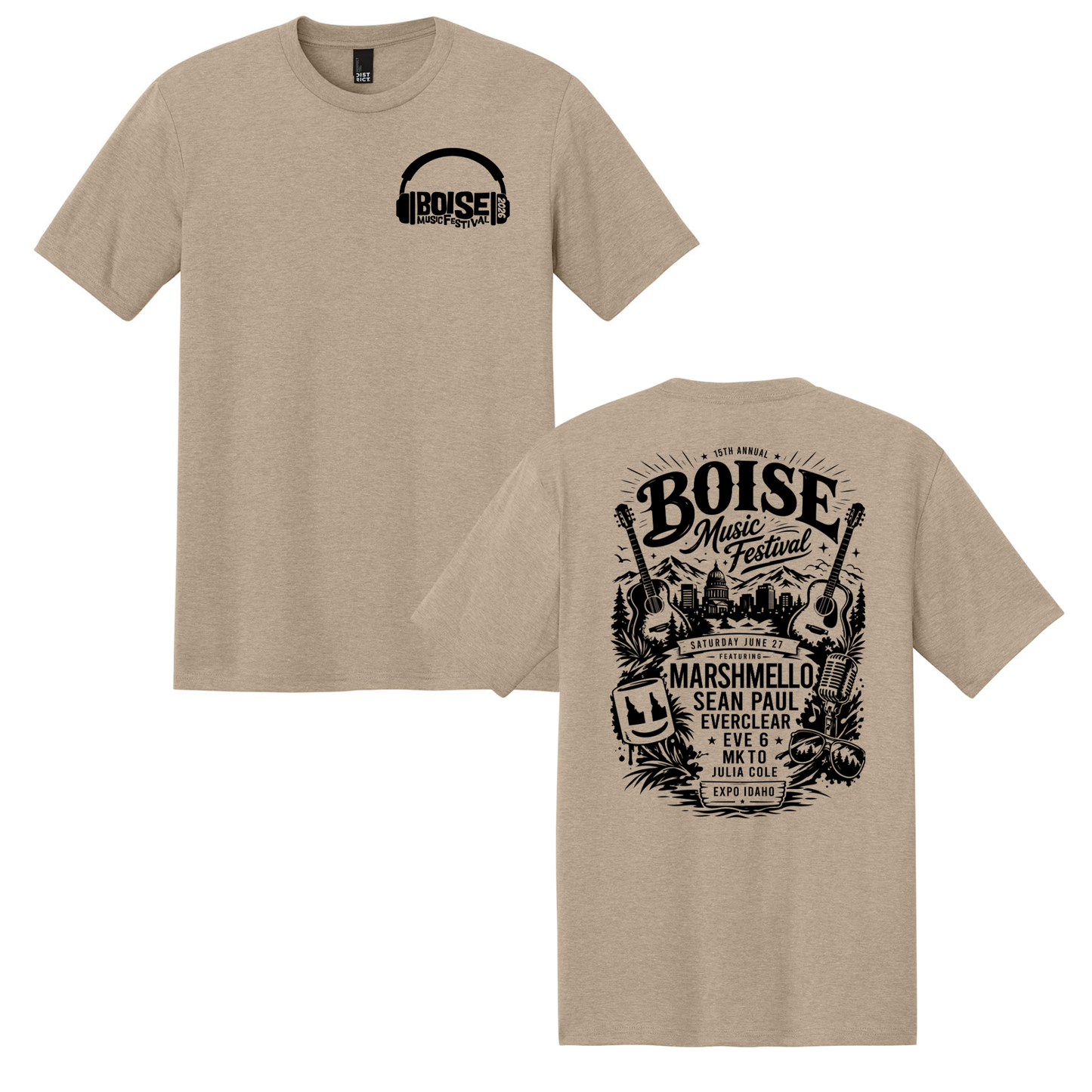 BMF 2026 - District® Perfect Tri® Tee - DESERT TAN
