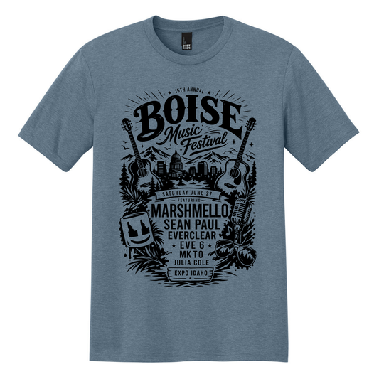 BMF 2026 - District® Perfect Tri® Tee - FLINT BLUE