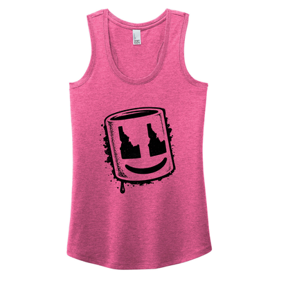 BMF 2026 - District® Women’s Perfect Tri® Racerback Tank - FUCHSIA FROST
