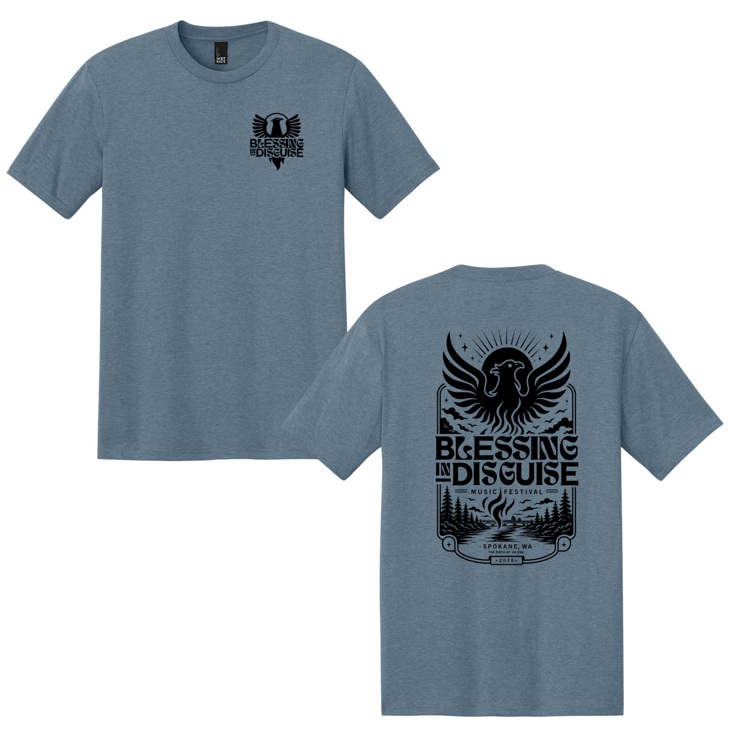 BID 2026 - District® Perfect Tri® Tee - FLINT BLUE