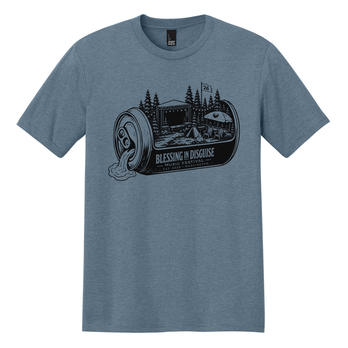 BID 2026 - District® Perfect Tri® Tee - FLINT BLUE