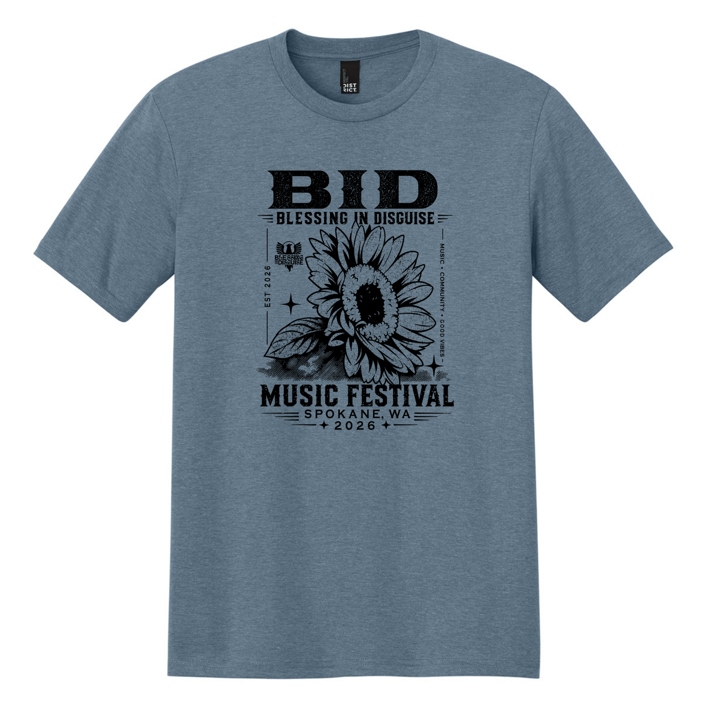 BID 2026 - District® Perfect Tri® Tee - FLINT BLUE
