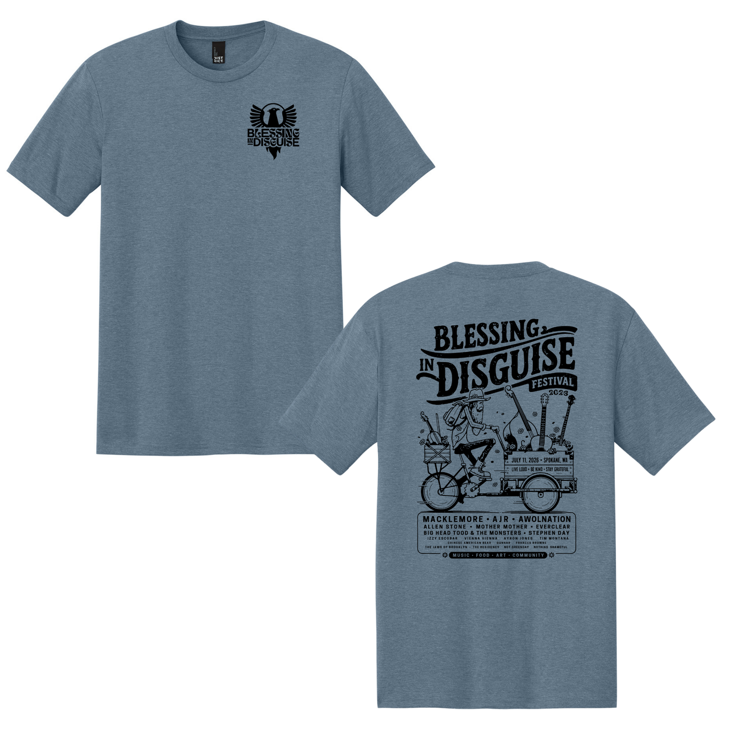 BID 2026 - District® Perfect Tri® Tee - FLINT BLUE