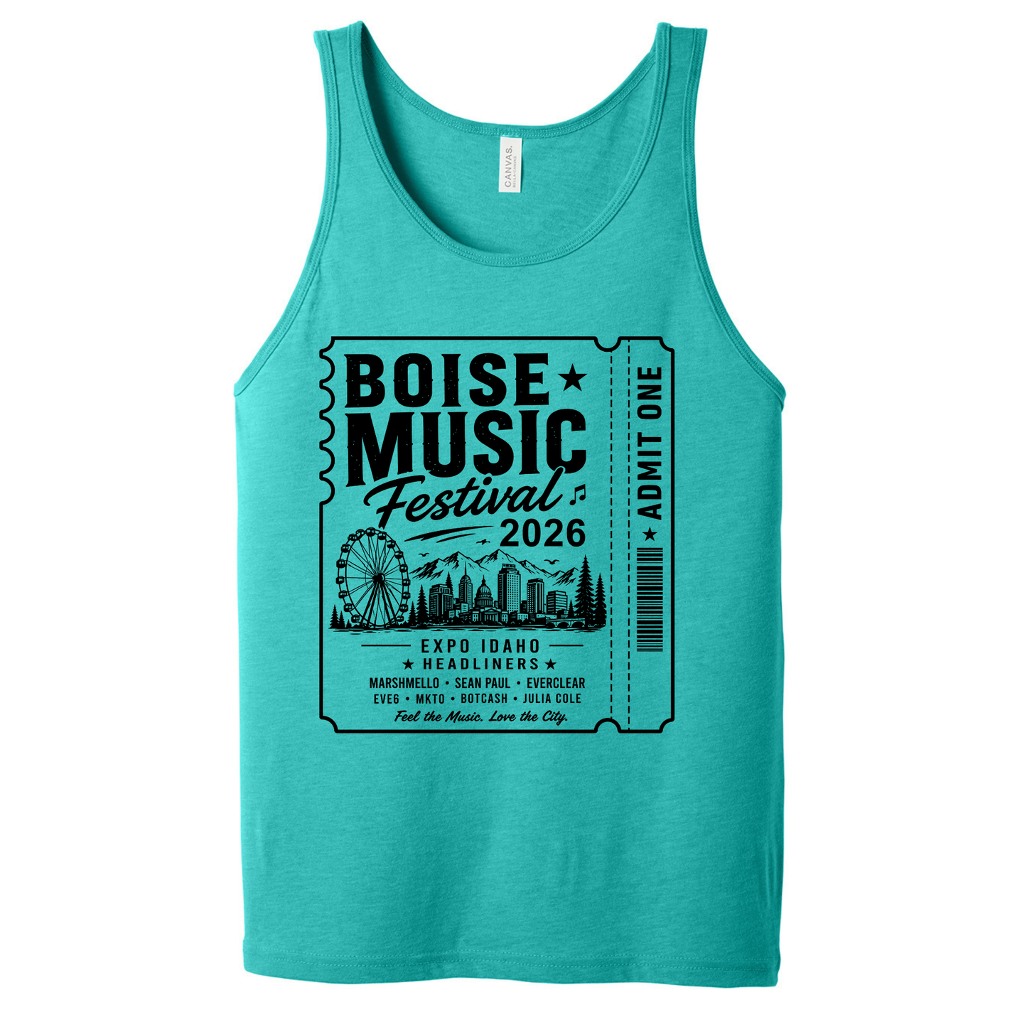 BMF 2026 - BELLA+CANVAS® Unisex Jersey Tank - TEAL