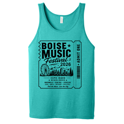 BMF 2026 - BELLA+CANVAS® Unisex Jersey Tank - TEAL