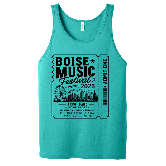 BMF 2026 - BELLA+CANVAS® Unisex Jersey Tank - TEAL