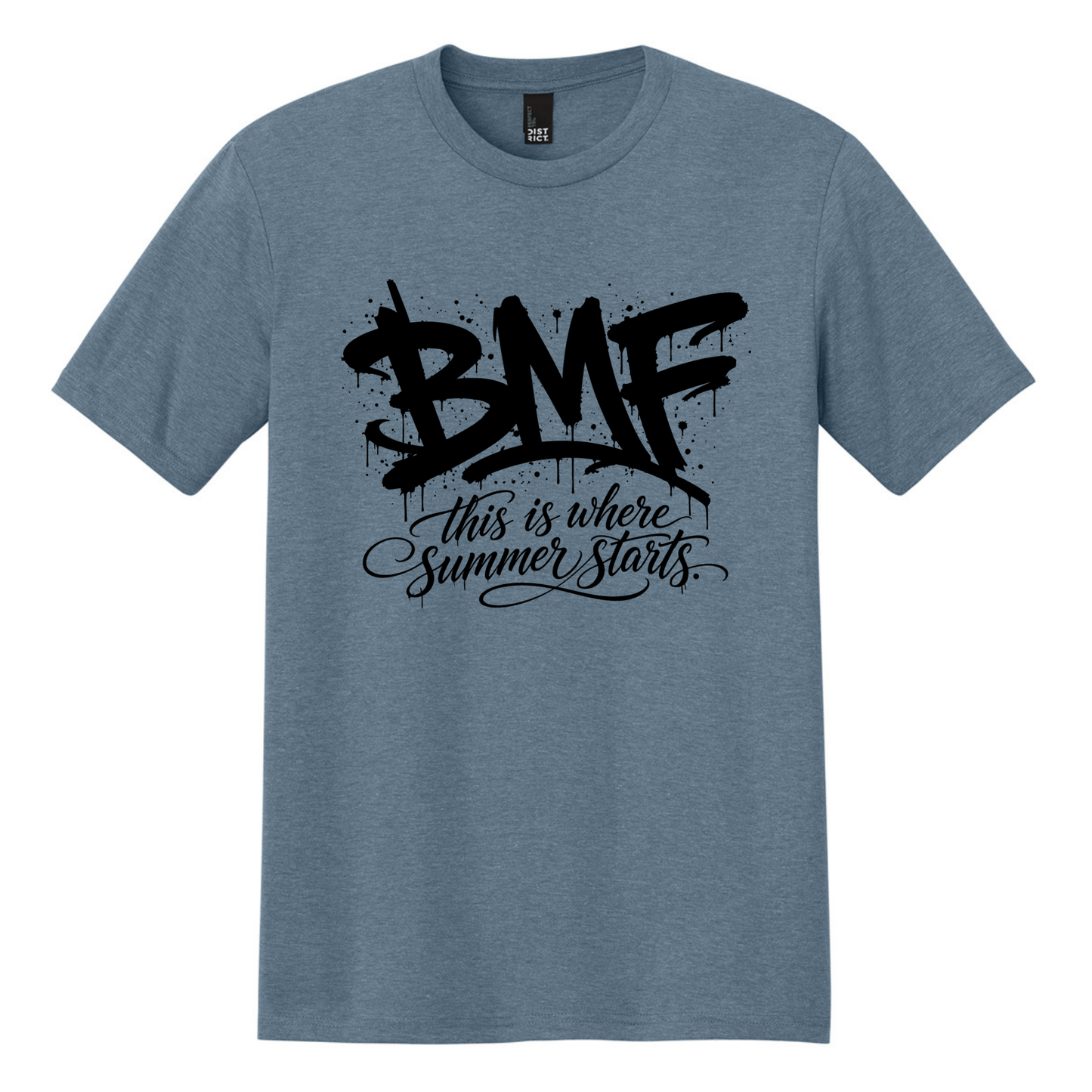 BMF 2026 - District® Perfect Tri® Tee - FLINT BLUE