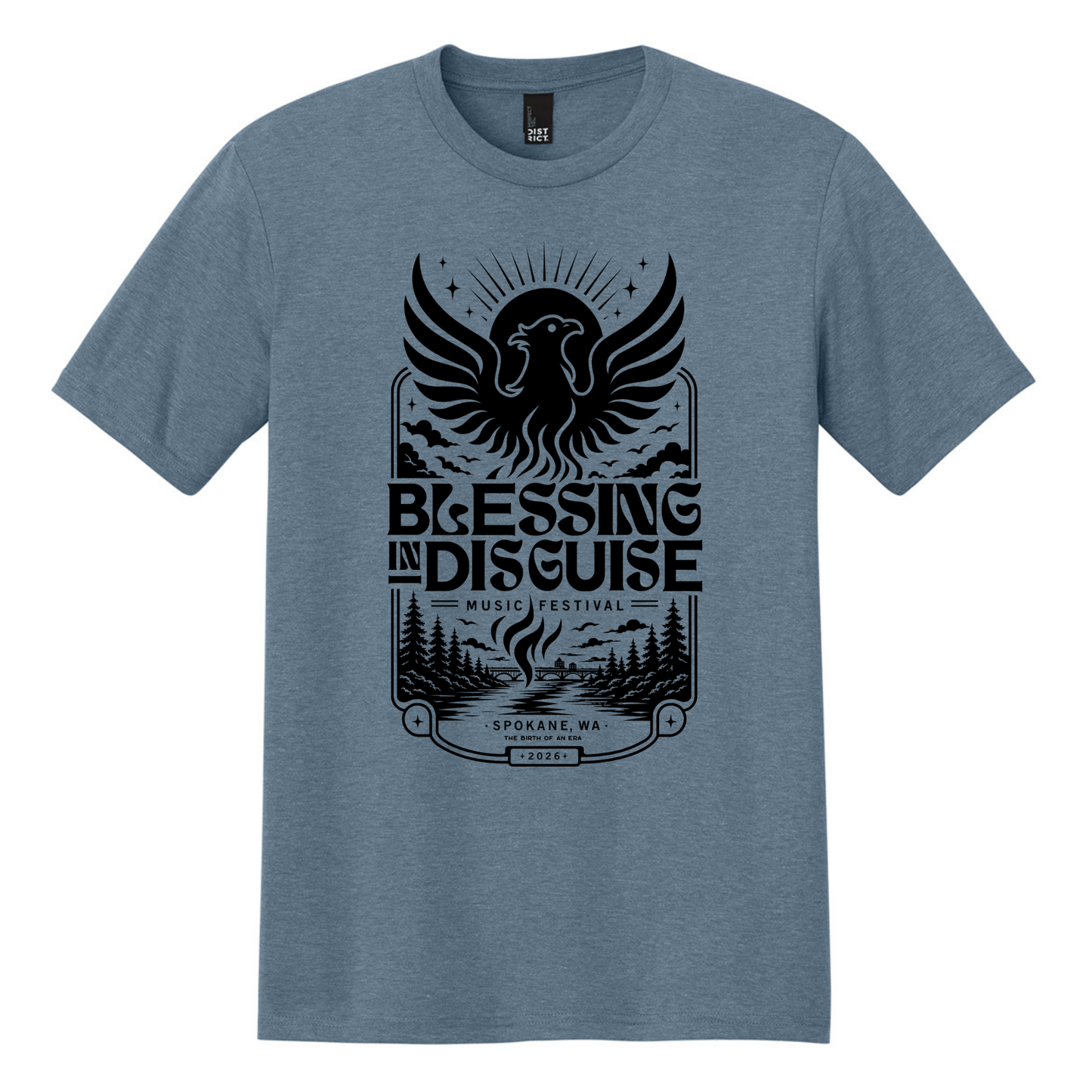 BID 2026 - District® Perfect Tri® Tee - FLINT BLUE