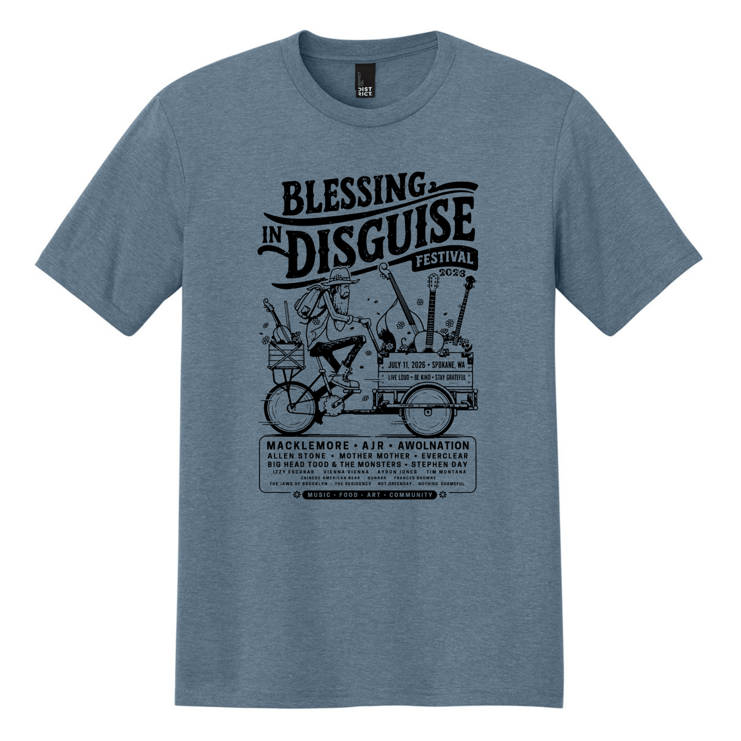 BID 2026 - District® Perfect Tri® Tee - FLINT BLUE