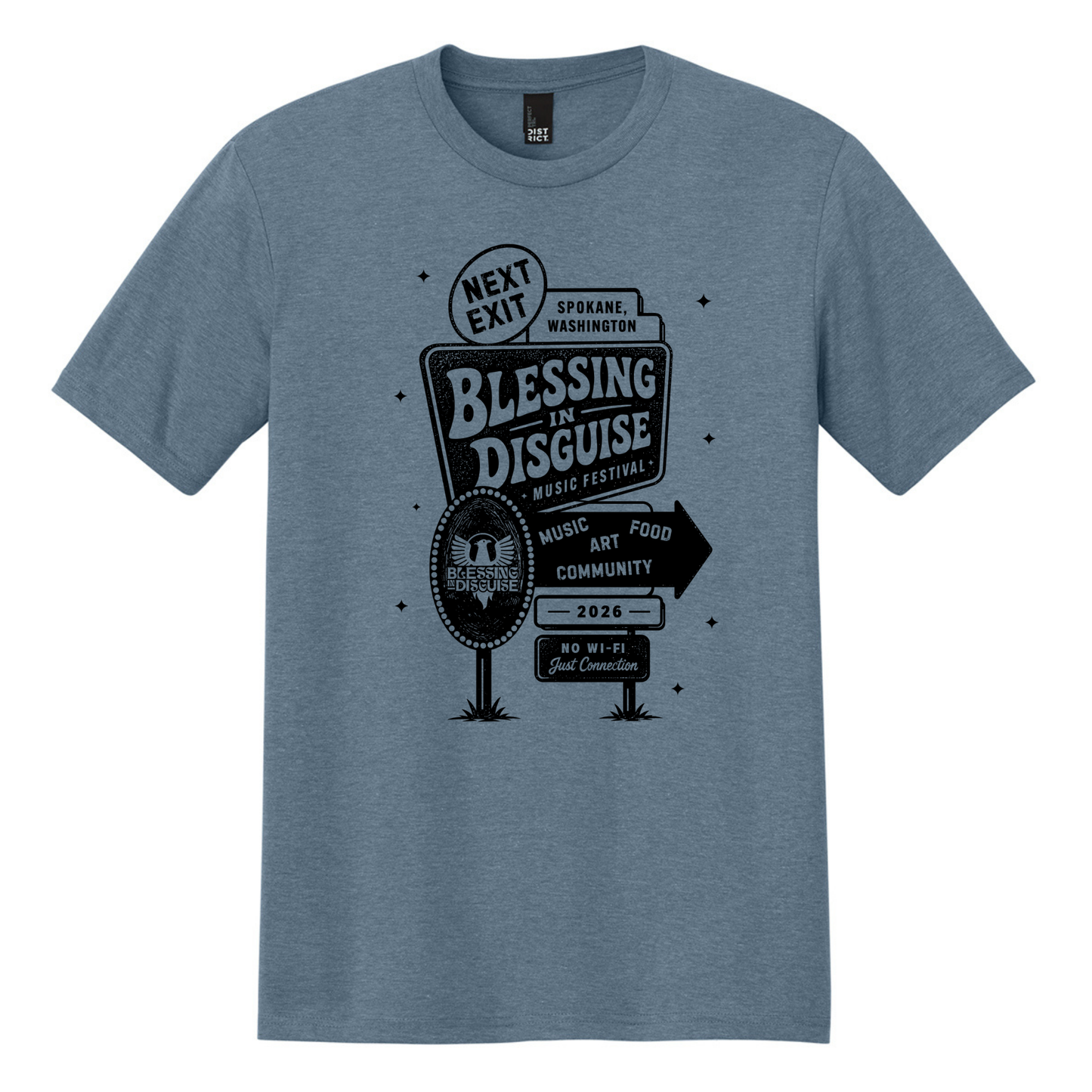 BID 2026 - District® Perfect Tri® Tee - FLINT BLUE