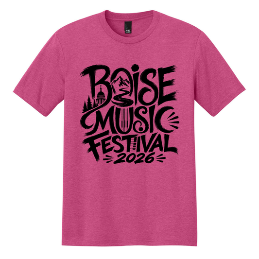 BMF 2026 - District® Perfect Tri® Tee - FUCHSIA FROST