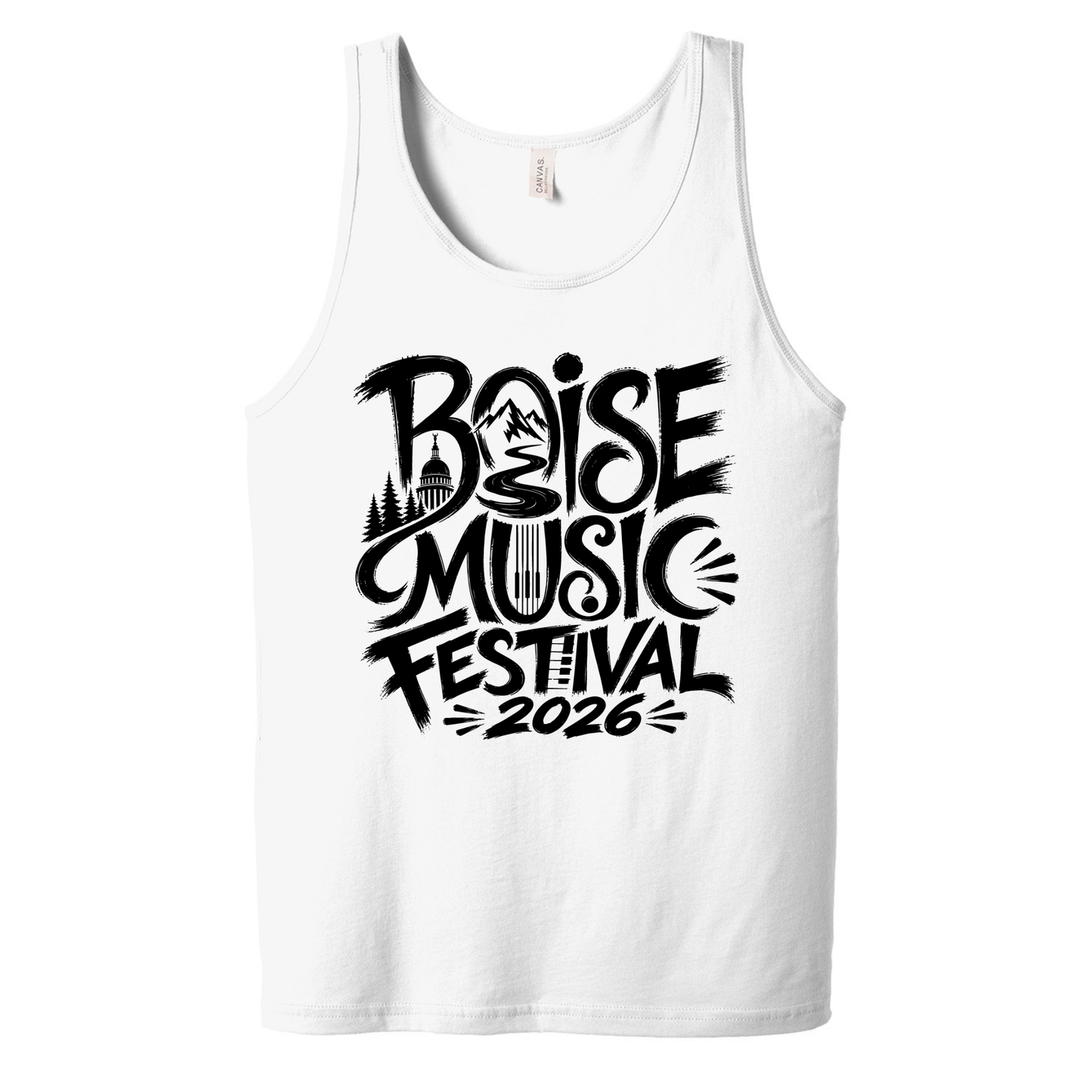 BMF 2026 - BELLA+CANVAS® Unisex Jersey Tank - WHITE