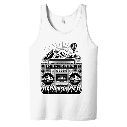 BMF 2026 - BELLA+CANVAS® Unisex Jersey Tank - WHITE