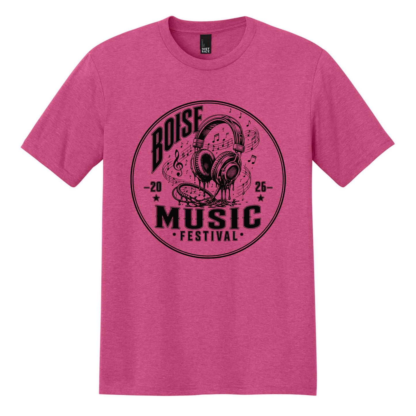 BMF 2026 - District® Perfect Tri® Tee - FUCHSIA FROST