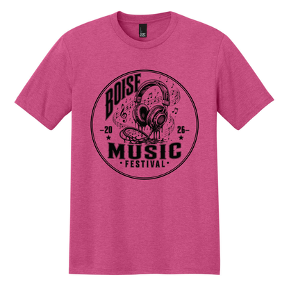 BMF 2026 - District® Perfect Tri® Tee - FUCHSIA FROST