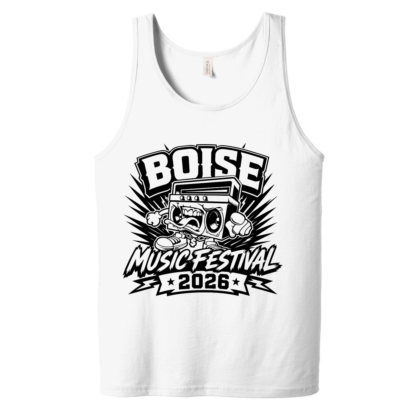 BMF 2026 - BELLA+CANVAS® Unisex Jersey Tank - WHITE
