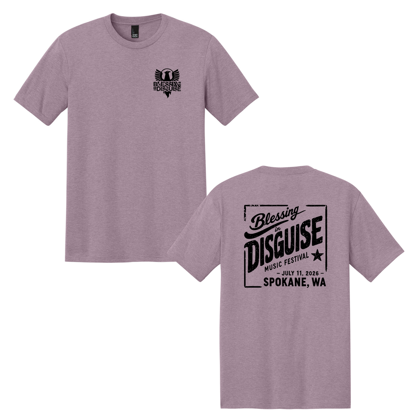 BID 2026 - District® Perfect Tri® Tee - HEATHERED LAVENDER