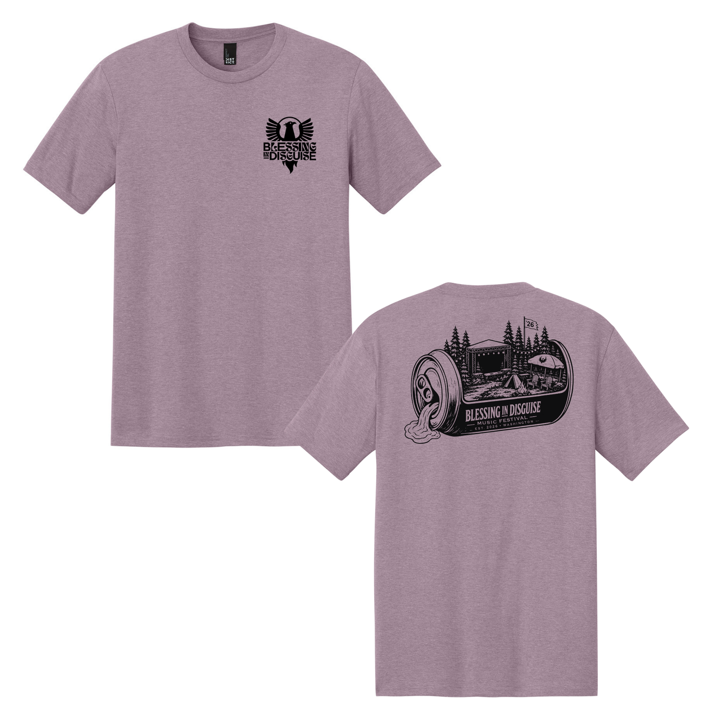 BID 2026 - District® Perfect Tri® Tee - HEATHERED LAVENDER