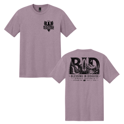 BID 2026 - District® Perfect Tri® Tee - HEATHERED LAVENDER