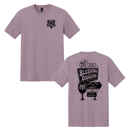 BID 2026 - District® Perfect Tri® Tee - HEATHERED LAVENDER