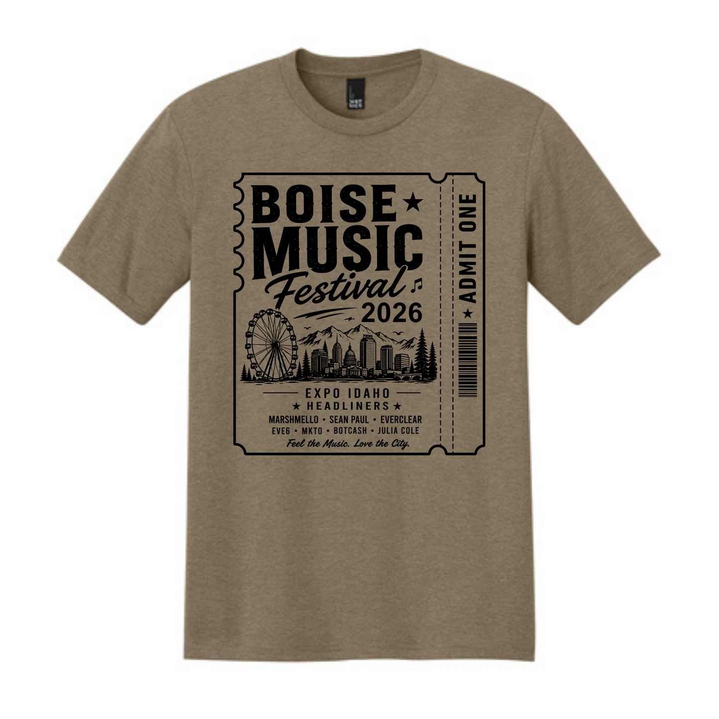 BMF 2026 - District® Perfect Tri® Tee - COYOTE BROWN
