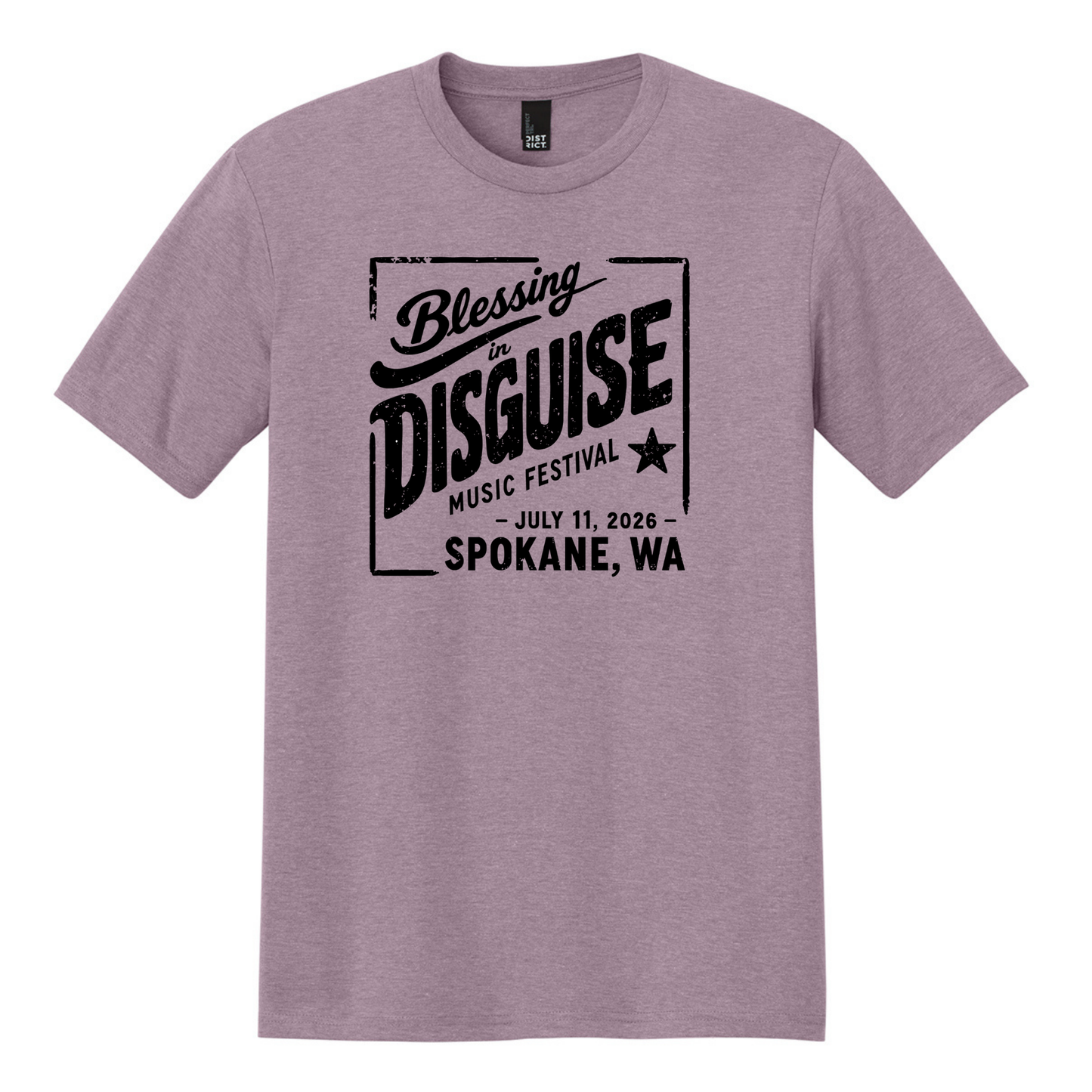 BID 2026 - District® Perfect Tri® Tee - HEATHERED LAVENDER