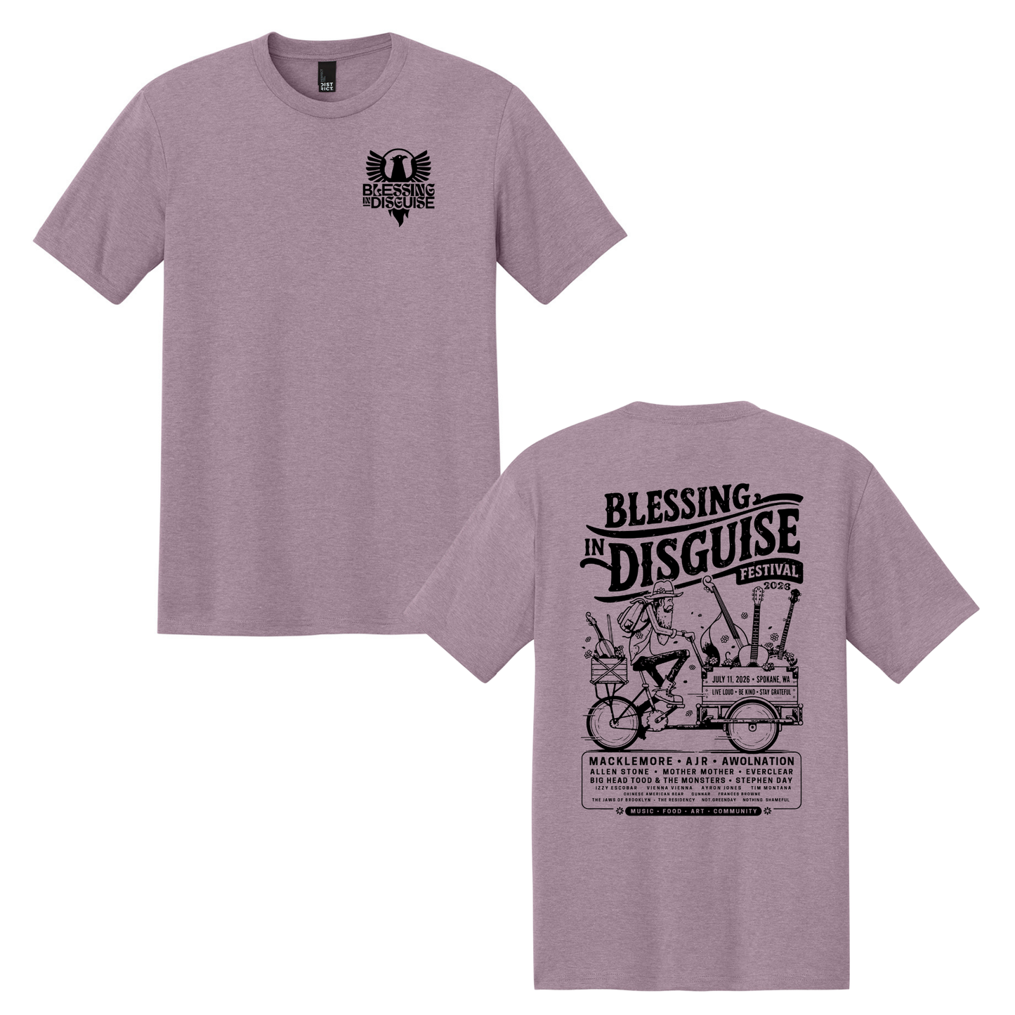 BID 2026 - District® Perfect Tri® Tee - HEATHERED LAVENDER