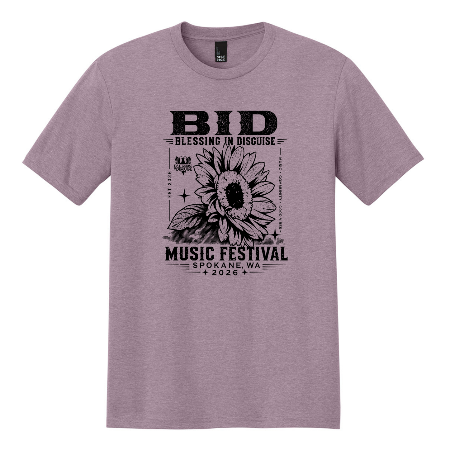 BID 2026 - District® Perfect Tri® Tee - HEATHERED LAVENDER