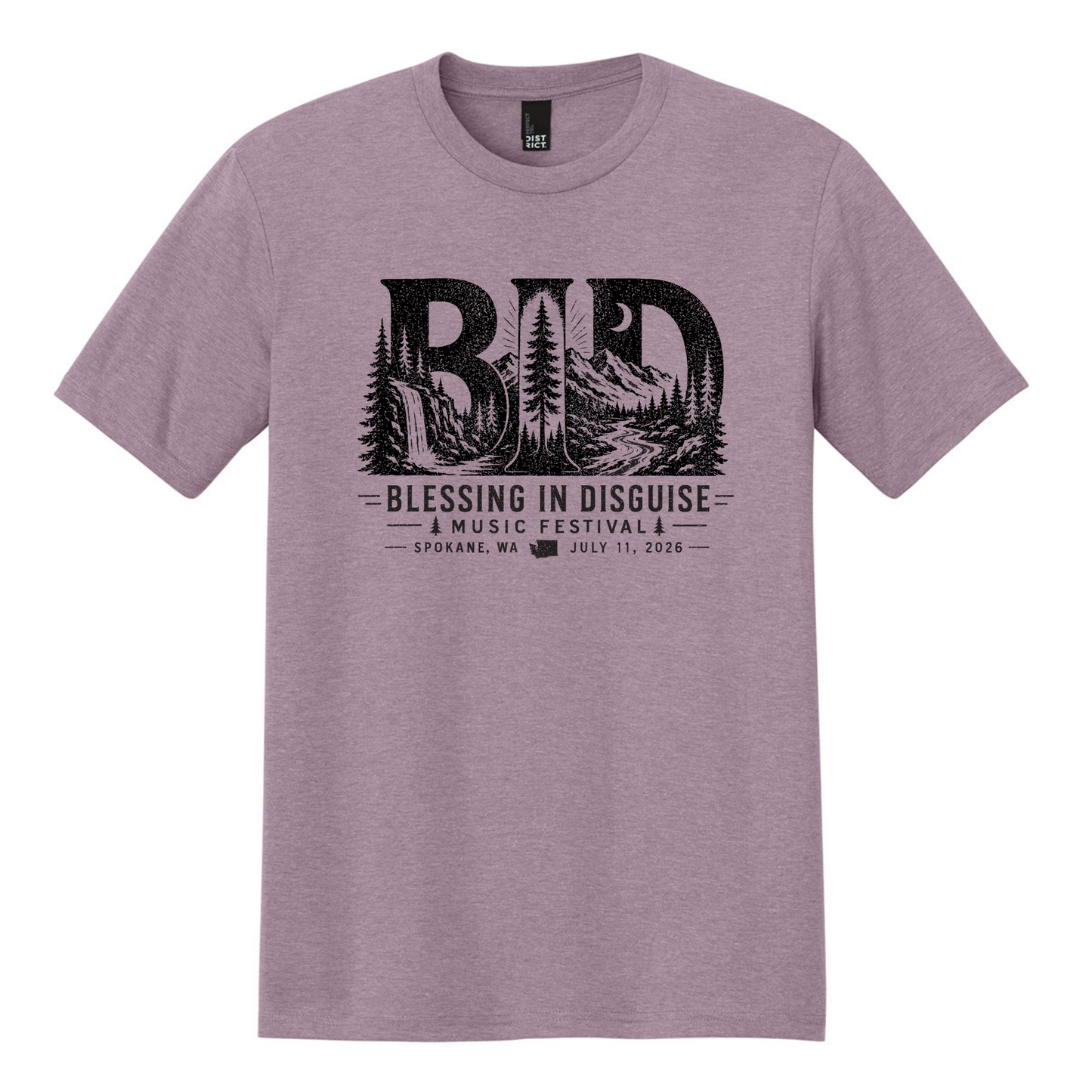 BID 2026 - District® Perfect Tri® Tee - HEATHERED LAVENDER