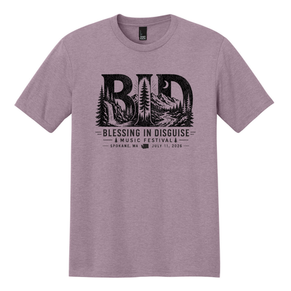 BID 2026 - District® Perfect Tri® Tee - HEATHERED LAVENDER