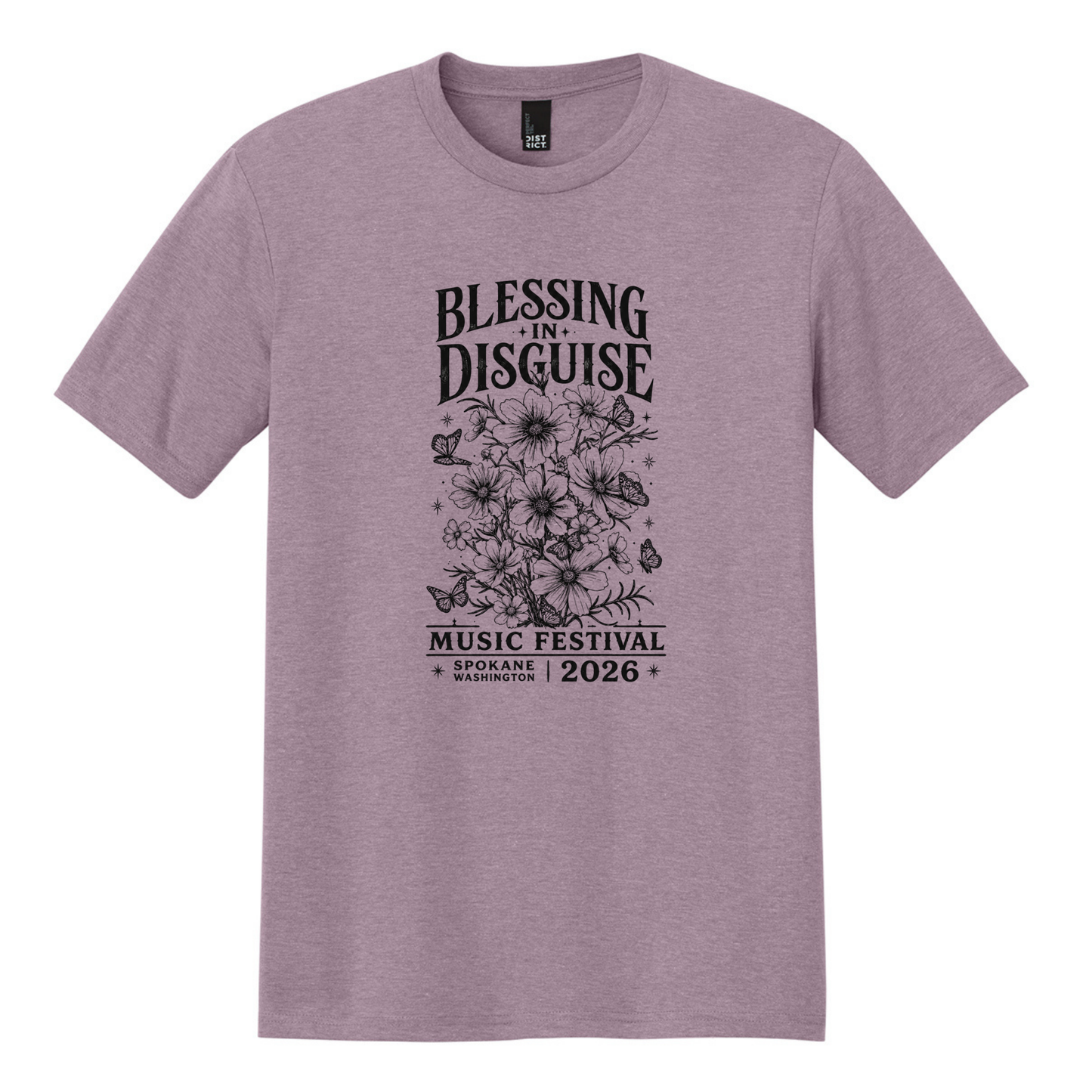 BID 2026 - District® Perfect Tri® Tee - HEATHERED LAVENDER