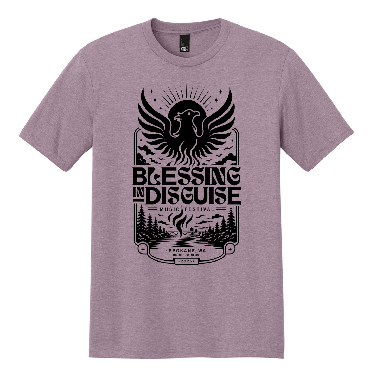 BID 2026 - District® Perfect Tri® Tee - HEATHERED LAVENDER