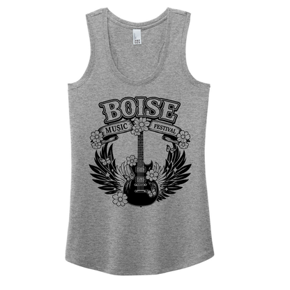 BMF 2026 - District® Women’s Perfect Tri® Racerback Tank - GREY FROST