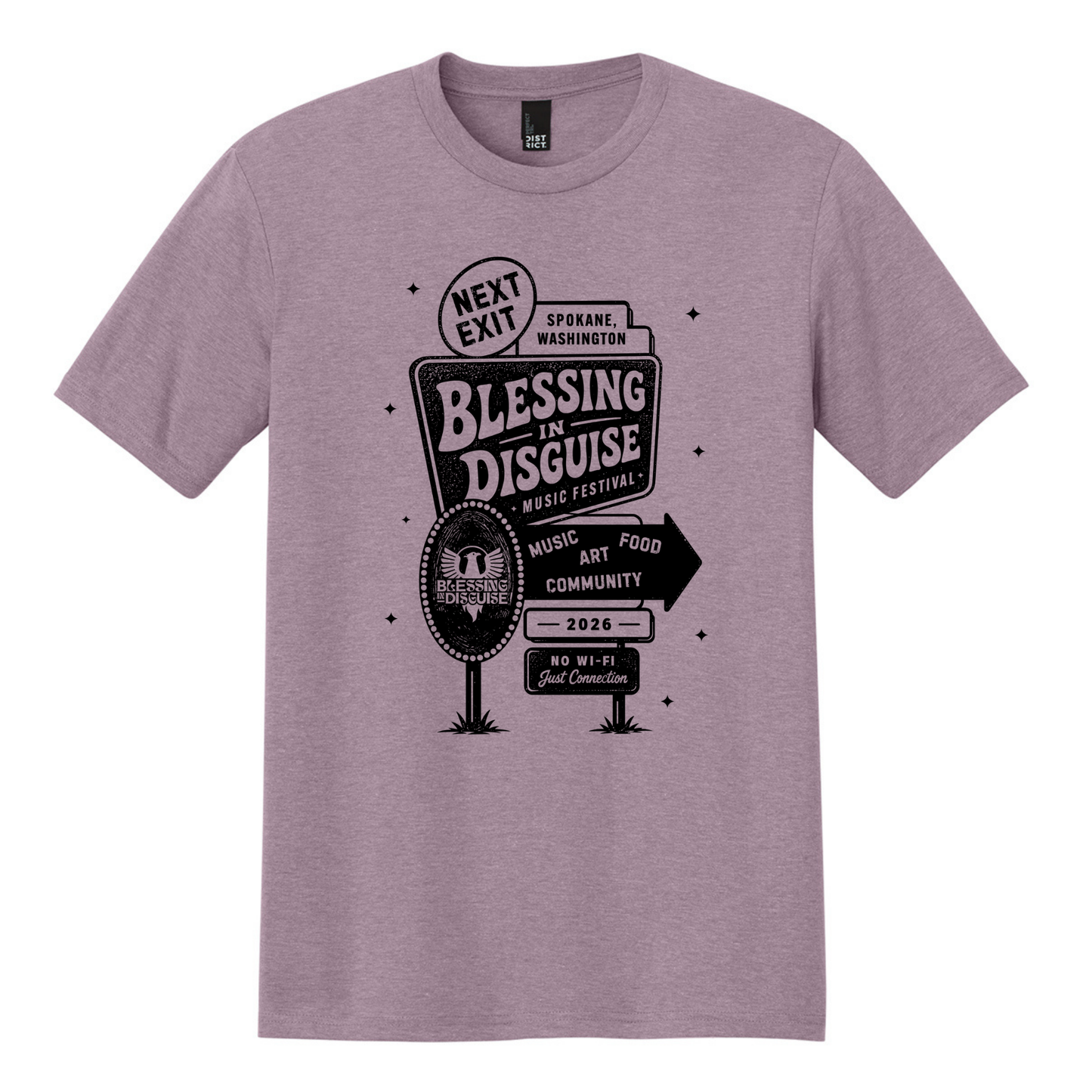 BID 2026 - District® Perfect Tri® Tee - HEATHERED LAVENDER