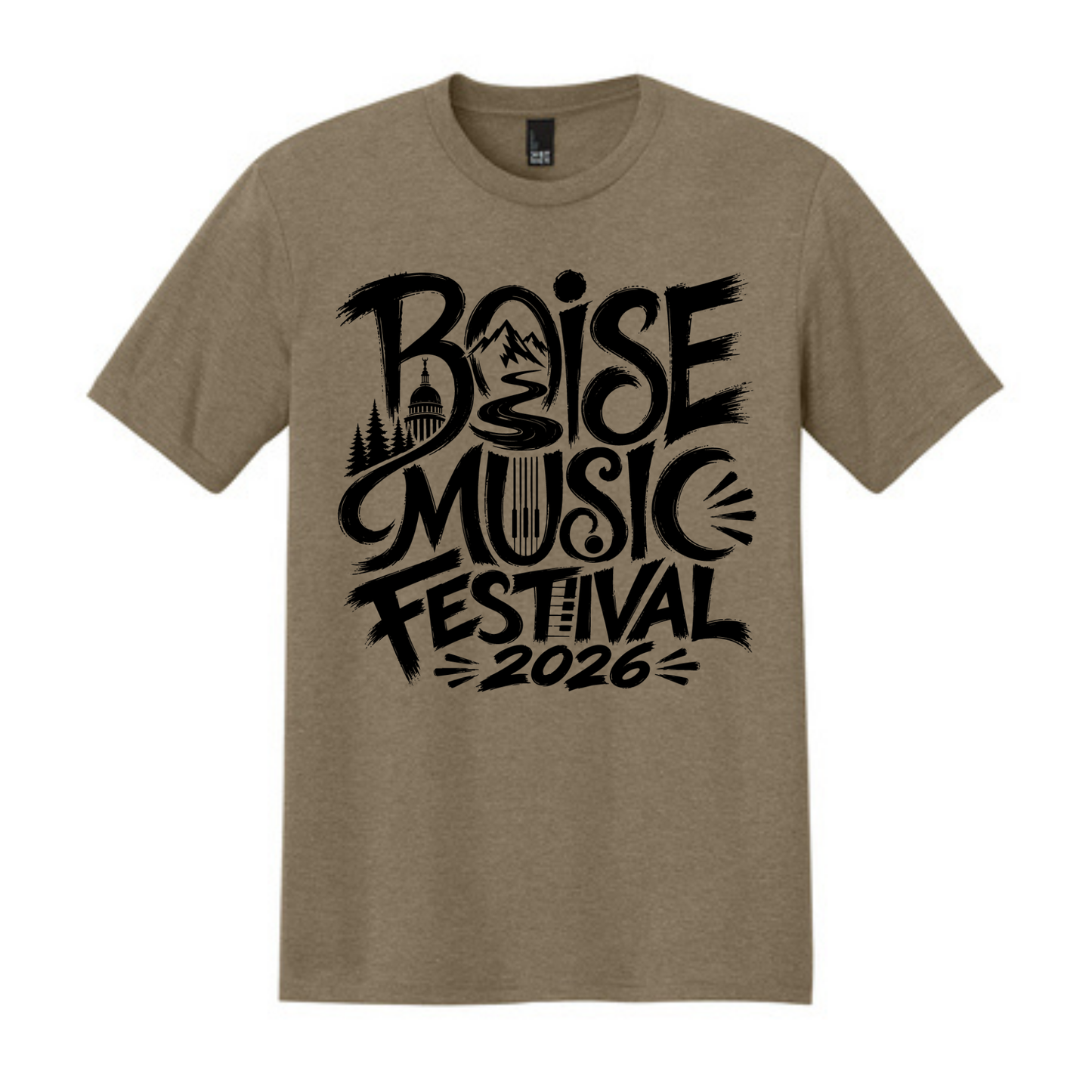 BMF 2026 - District® Perfect Tri® Tee - COYOTE BROWN