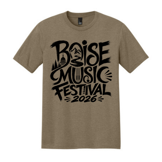BMF 2026 - District® Perfect Tri® Tee - COYOTE BROWN