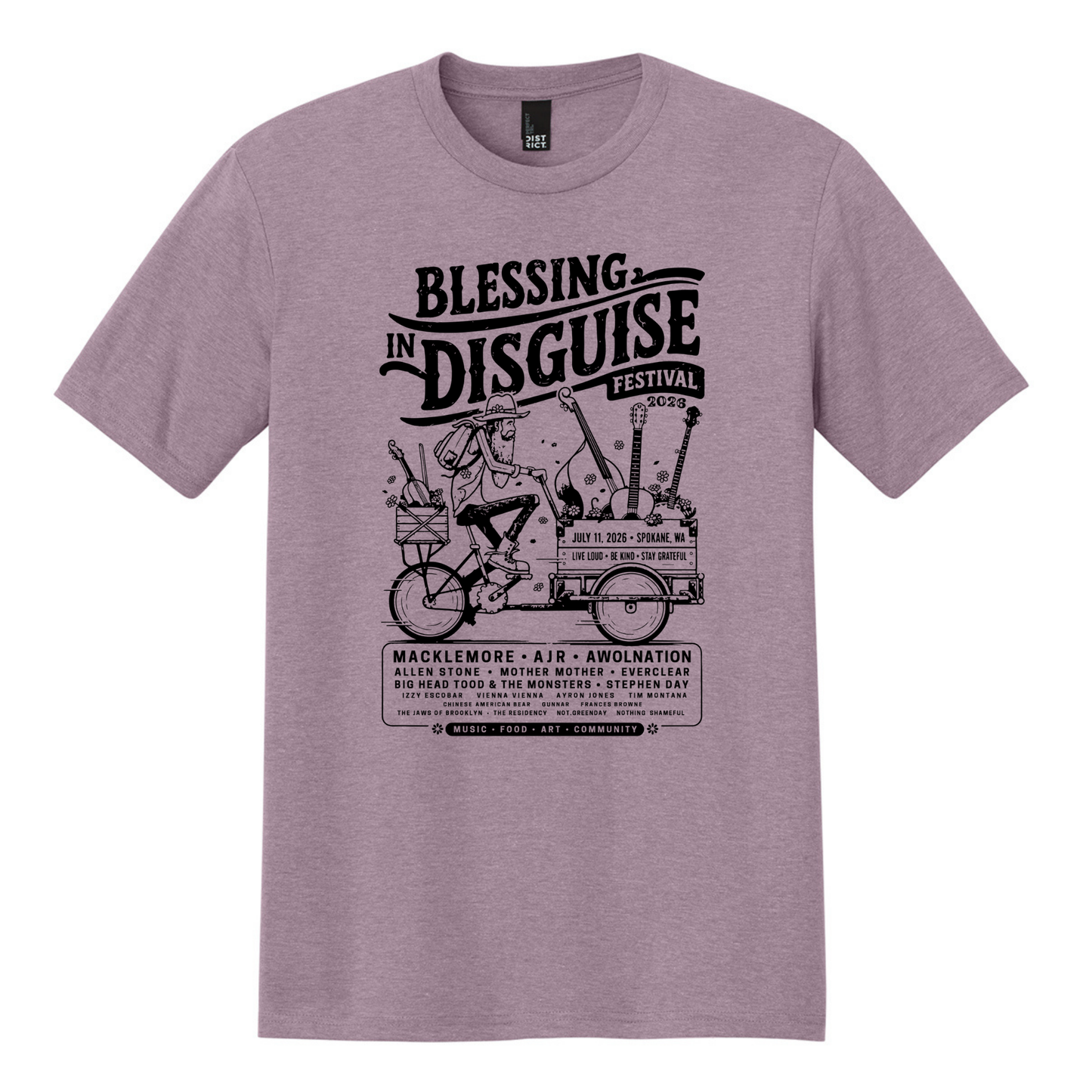 BID 2026 - District® Perfect Tri® Tee - HEATHERED LAVENDER