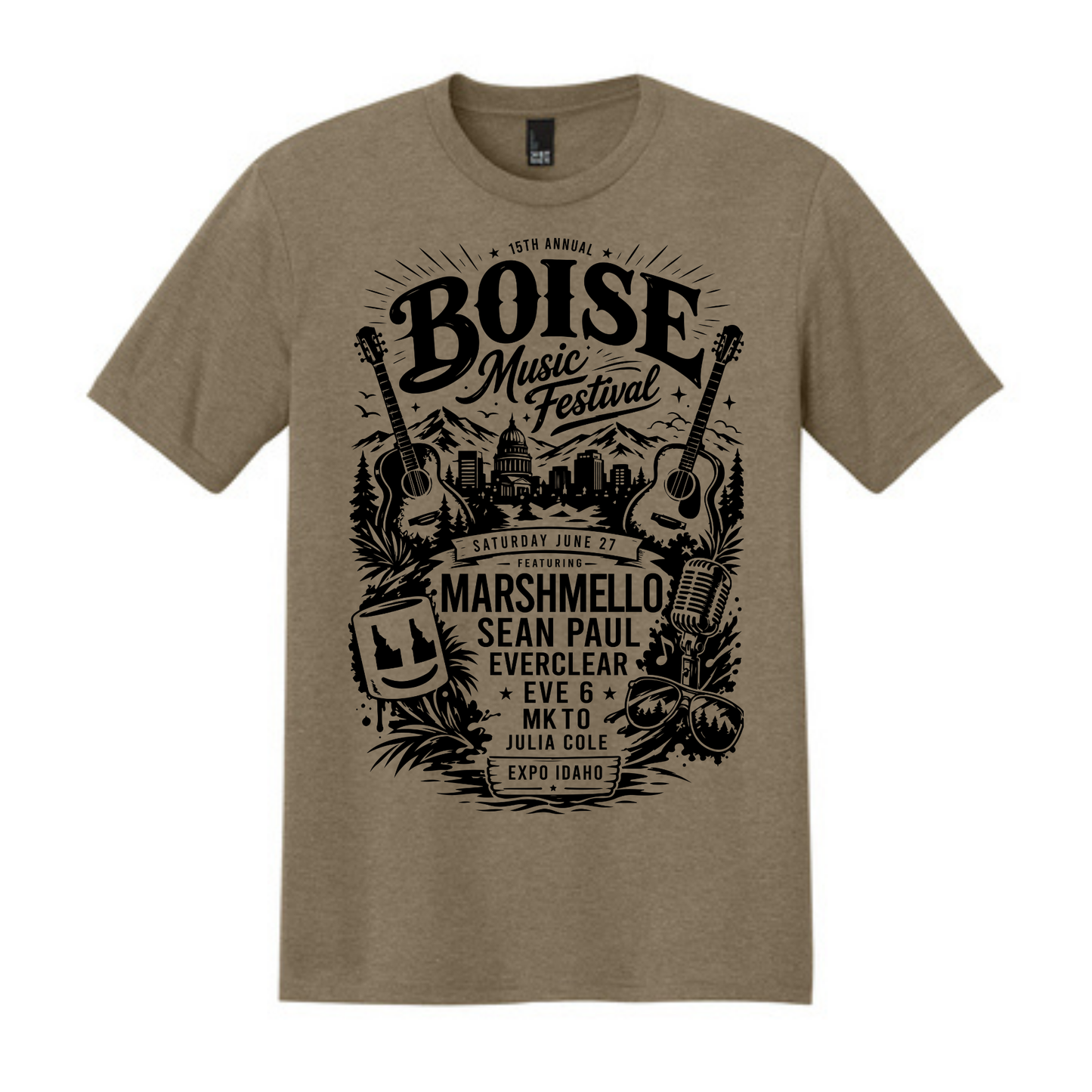 BMF 2026 - District® Perfect Tri® Tee - COYOTE BROWN