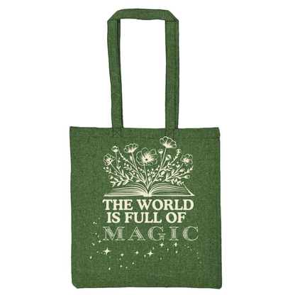 Lightweight Recycled Canvas Tote Bag - HEATHER GREEN