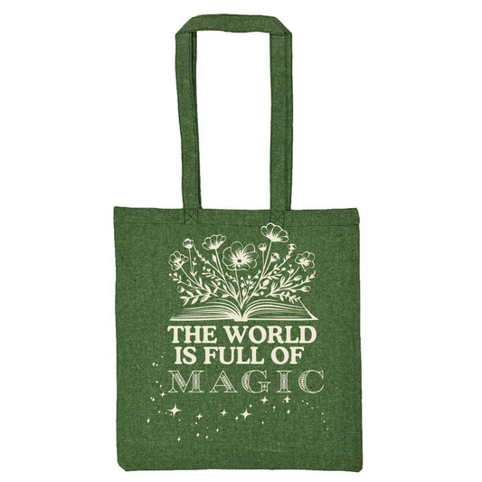 Lightweight Recycled Canvas Tote Bag - HEATHER GREEN