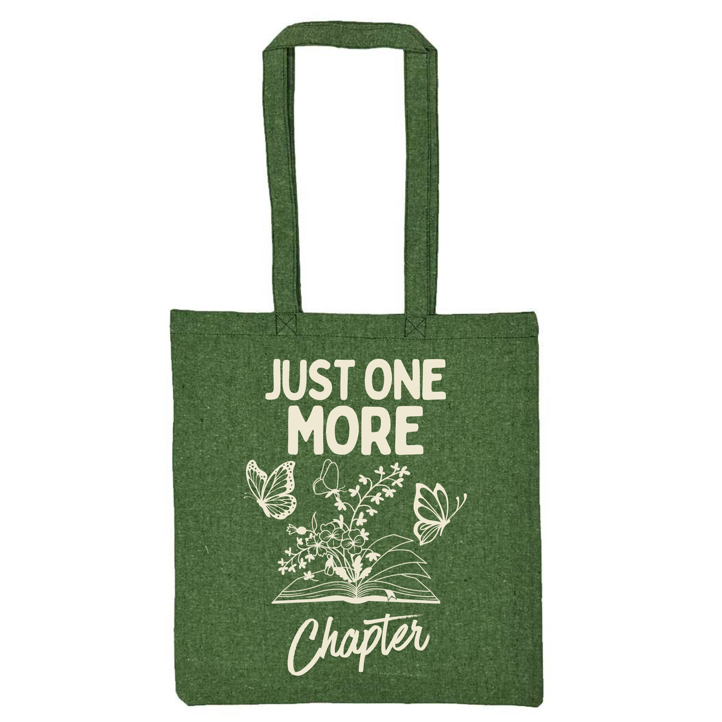 Lightweight Recycled Canvas Tote Bag - HEATHER GREEN