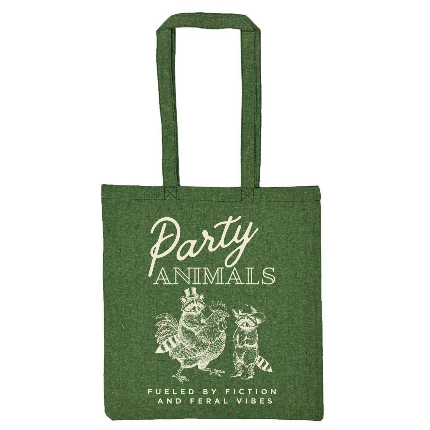 Lightweight Recycled Canvas Tote Bag - HEATHER GREEN