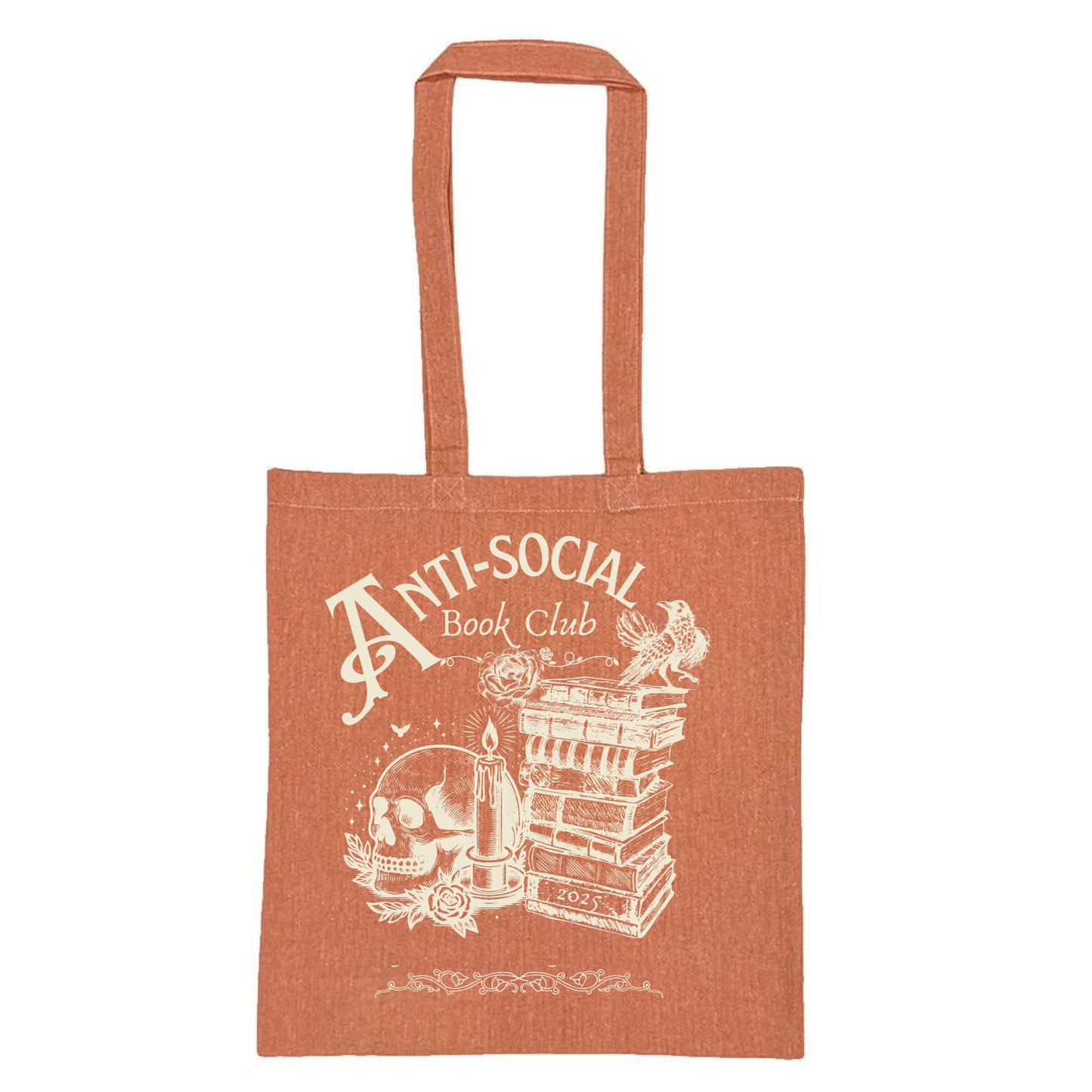 Lightweight Recycled Canvas Tote Bag - HEATHER ORANGE