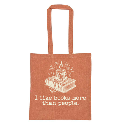 Lightweight Recycled Canvas Tote Bag - HEATHER ORANGE