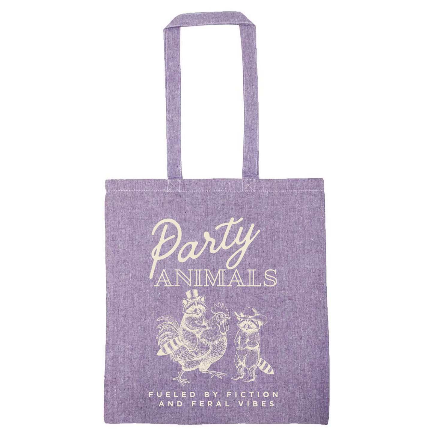 Lightweight Recycled Canvas Tote Bag - HEATHER PURPLE